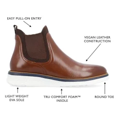 Vance Co Mens Hartwell Flat Heel Dress Boots