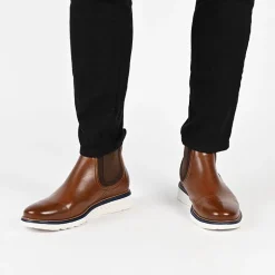 Vance Co Mens Hartwell Flat Heel Dress Boots