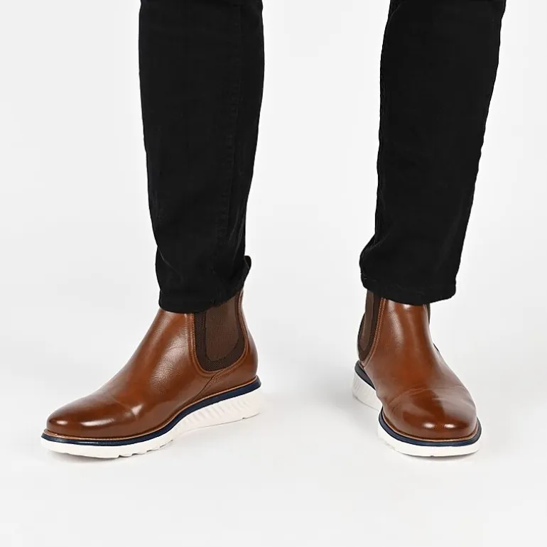 Vance Co Mens Hartwell Flat Heel Dress Boots
