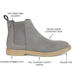 Vance Co Mens Jc Marshon Flat Heel Chelsea Boots