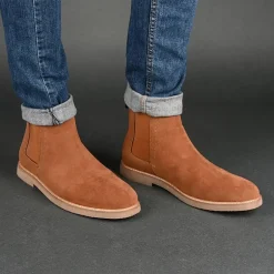 Vance Co Mens Jc Marshon Flat Heel Chelsea Boots