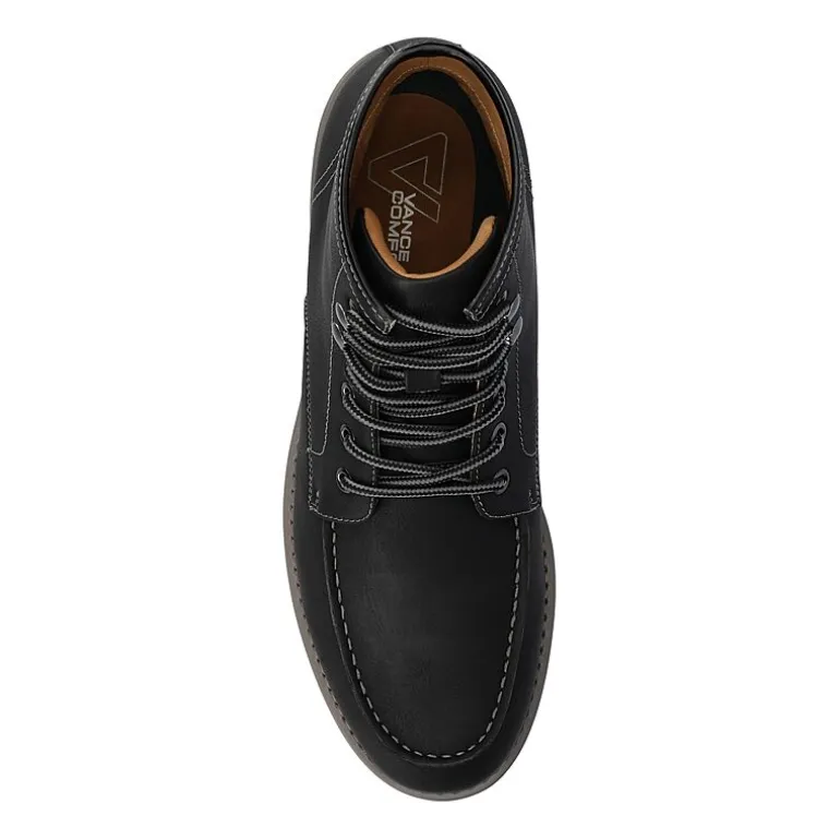 Vance Co Mens Zeus Block Heel Chelsea Boots