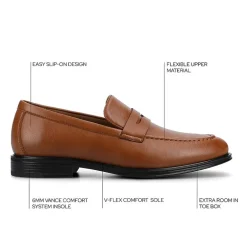 Vance Co Phineas Mens Almond Closed Toe Loafers