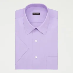 Van Heusen Big And Tall Easy Care Poplin Mens Regular Fit Easy Care Short Sleeve Dress Shirt