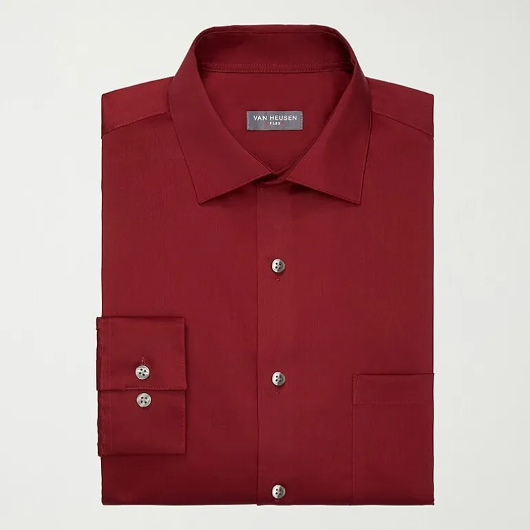 Van Heusen Big and Tall Ultra Flex Mens Regular Fit Wrinkle Free Long Sleeve Dress Shirt