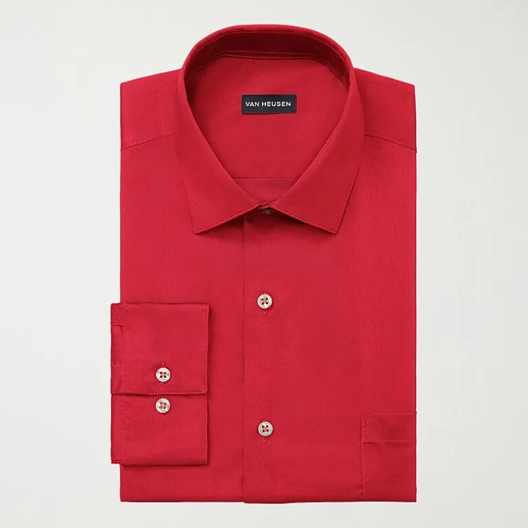 Van Heusen Big and Tall Ultra Flex Mens Regular Fit Wrinkle Free Long Sleeve Dress Shirt