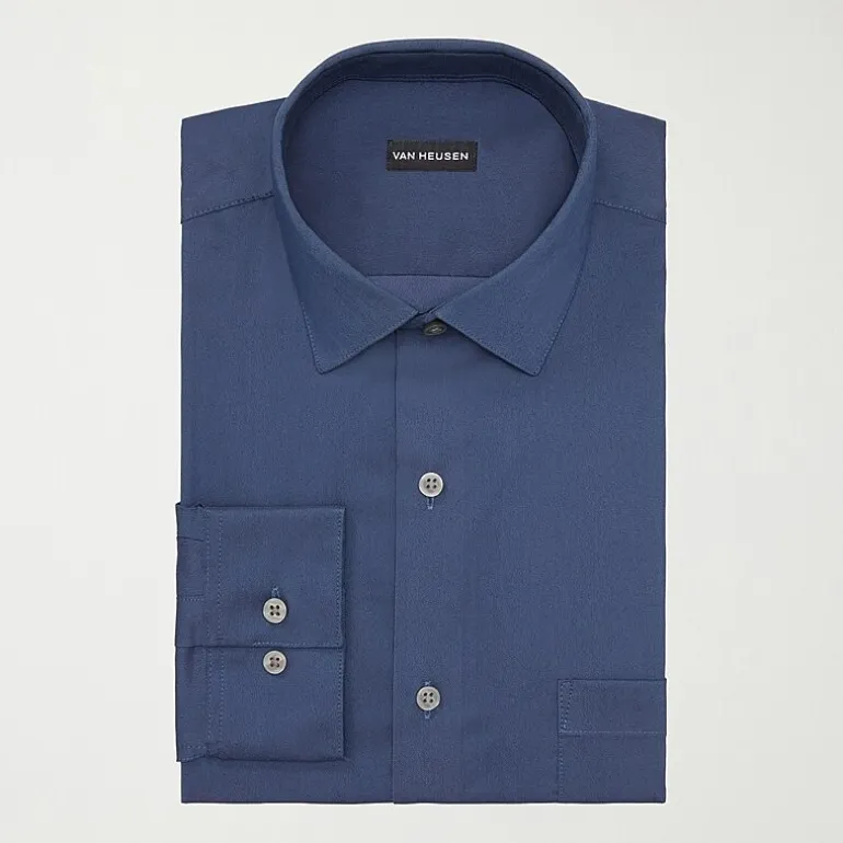 Van Heusen Big and Tall Ultra Flex Mens Regular Fit Wrinkle Free Long Sleeve Dress Shirt
