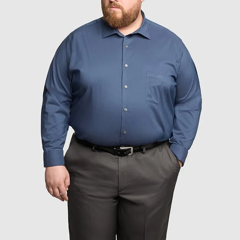 Van Heusen Big and Tall Ultra Flex Mens Regular Fit Wrinkle Free Long Sleeve Dress Shirt