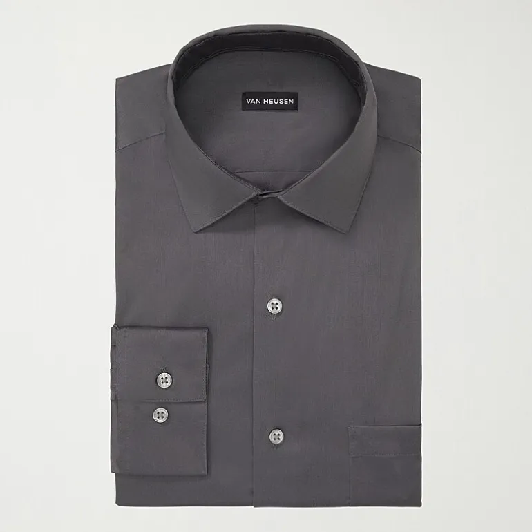 Van Heusen Big and Tall Ultra Flex Mens Regular Fit Wrinkle Free Long Sleeve Dress Shirt