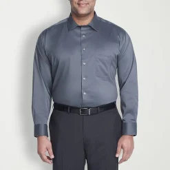 Van Heusen Big and Tall Ultra Flex Mens Regular Fit Wrinkle Free Long Sleeve Dress Shirt