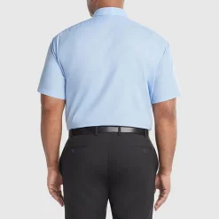 Van Heusen Big & Tall Mens Regular Fit Easy Care Short Sleeve Dress Shirt