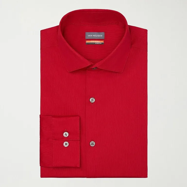 Van Heusen Big & Tall Mens Stain Shield Wrinkle Free Stretch Dress Shirt