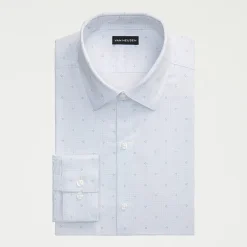 Van Heusen Comfort Performance Mens Slim Fit Stretch Fabric Wrinkle Free Long Sleeve Dress Shirt