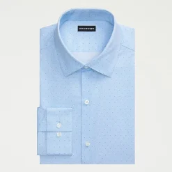 Van Heusen Comfort Performance Mens Slim Fit Stretch Fabric Wrinkle Free Long Sleeve Dress Shirt