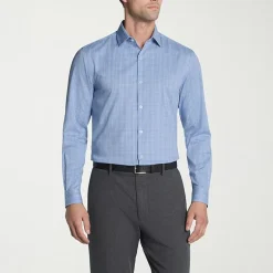 Van Heusen Comfort Performance Mens Slim Fit Stretch Fabric Wrinkle Free Long Sleeve Dress Shirt