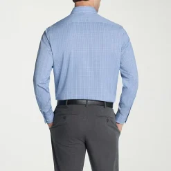 Van Heusen Comfort Performance Mens Slim Fit Stretch Fabric Wrinkle Free Long Sleeve Dress Shirt