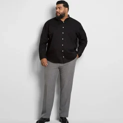 Van Heusen Everyday Defense Mens Straight Fit Big and Tall Dress Flat Front Pant