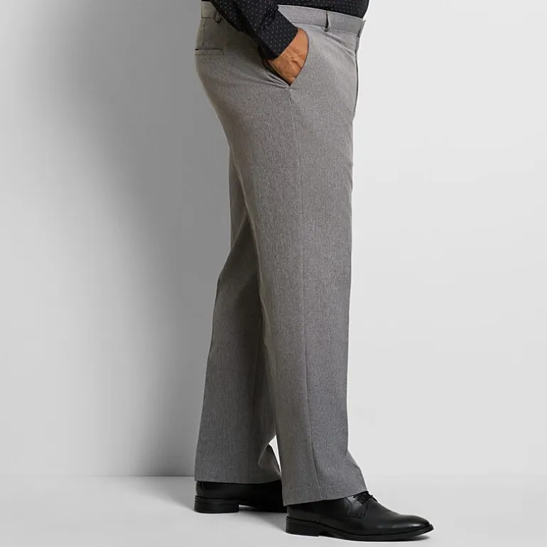 Van Heusen Everyday Defense Mens Straight Fit Big and Tall Dress Flat Front Pant