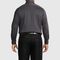 Van Heusen Everyday Defense Mens Big & Tall Classic Fit Stretch Fabric Wrinkle Free Long Sleeve Dress Shirt