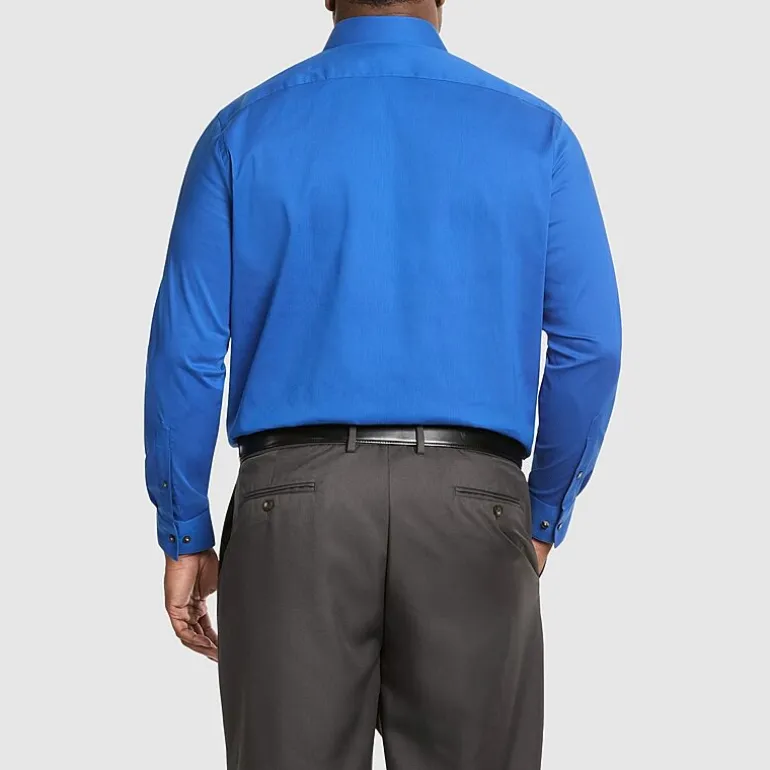Van Heusen Everyday Defense Mens Big & Tall Classic Fit Stretch Fabric Wrinkle Free Long Sleeve Dress Shirt