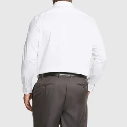 Van Heusen Everyday Defense Mens Big & Tall Classic Fit Stretch Fabric Wrinkle Free Long Sleeve Dress Shirt