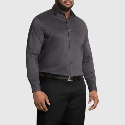 Van Heusen Everyday Defense Mens Big & Tall Classic Fit Stretch Fabric Wrinkle Free Long Sleeve Dress Shirt