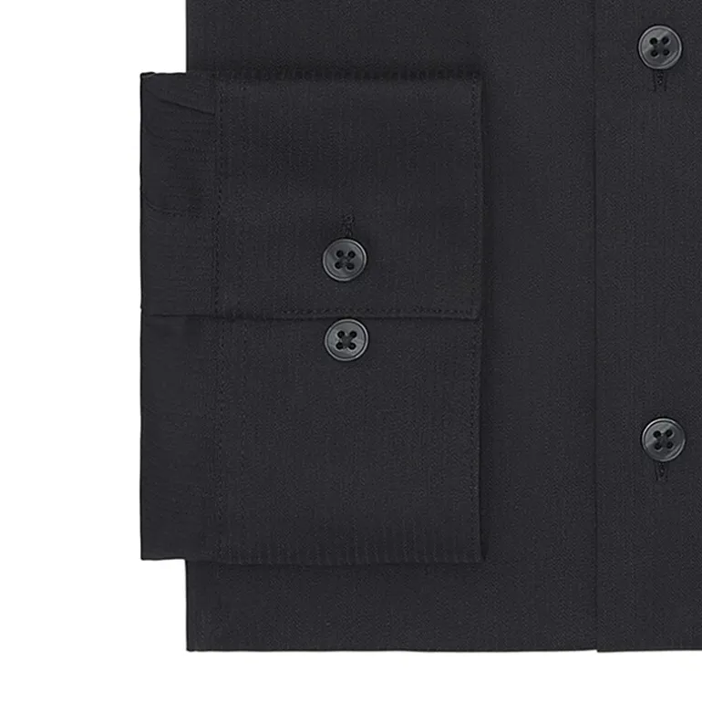 Van Heusen Everyday Defense Stain Shield Fitted Mens Modern Fit Stretch Fabric Wrinkle Free Long Sleeve Dress Shirt