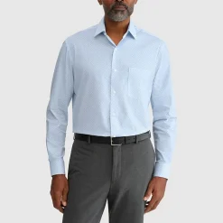 Van Heusen Everyday Defense Stain Shield Mens Regular Fit Stretch Fabric Wrinkle Free Long Sleeve Dress Shirt