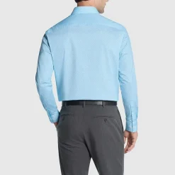 Van Heusen Everyday Defense Stain Shield Mens Regular Fit Stretch Fabric Wrinkle Free Long Sleeve Dress Shirt