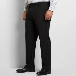 Van Heusen Everyday Defense Stain Shield Mens Straight Fit Big and Tall Dress Flat Front Pant
