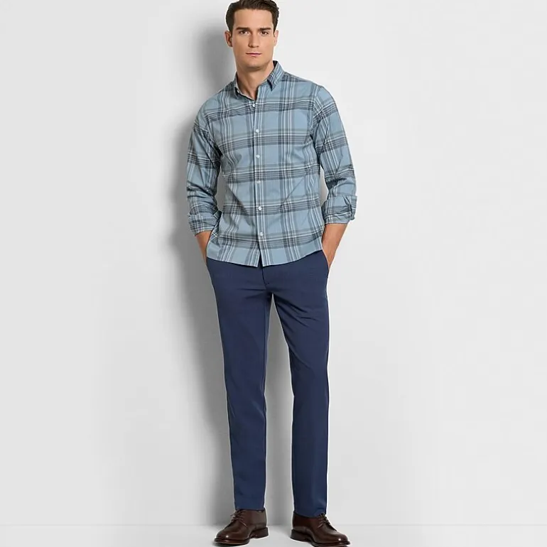 Van Heusen Everyday Defense Stain Shield Mens Slim Fit Dress Flat Front Pant