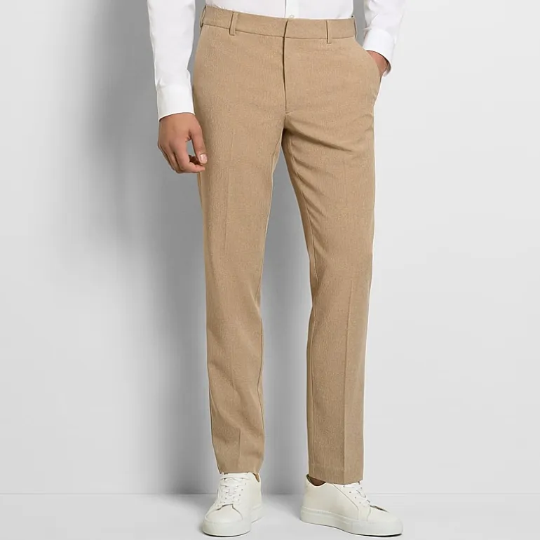 Van Heusen Everyday Defense Stain Shield Mens Slim Fit Dress Flat Front Pant
