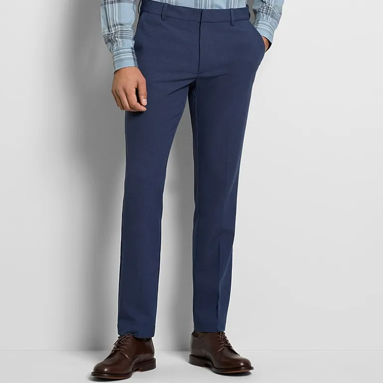 Van Heusen Everyday Defense Stain Shield Mens Slim Fit Dress Flat Front Pant