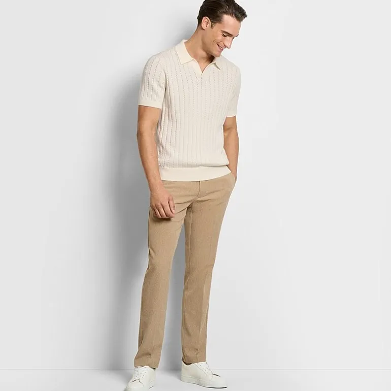 Van Heusen Everyday Defense Stain Shield Mens Slim Fit Dress Flat Front Pant