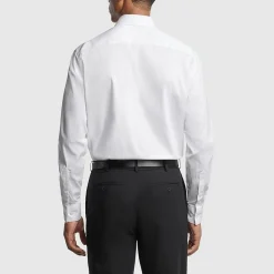 Van Heusen Everyday Defense Stain Shield Mens Regular Fit Stretch Fabric Wrinkle Free Long Sleeve Dress Shirt