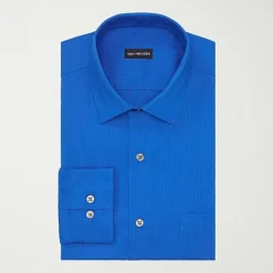 Van Heusen Everyday Defense Stain Shield Mens Regular Fit Stretch Fabric Wrinkle Free Long Sleeve Dress Shirt