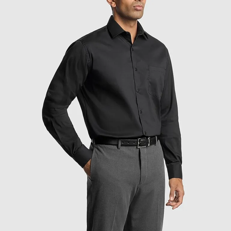 Van Heusen Everyday Defense Stain Shield Mens Regular Fit Stretch Fabric Wrinkle Free Long Sleeve Dress Shirt