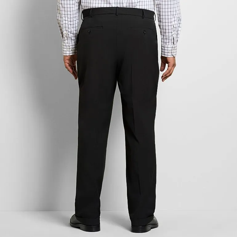 Van Heusen Everyday Defense Stain Shield Mens Straight Fit Big and Tall Dress Pleated Pant