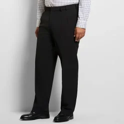 Van Heusen Everyday Defense Stain Shield Mens Straight Fit Big and Tall Dress Pleated Pant