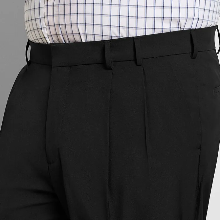 Van Heusen Everyday Defense Stain Shield Mens Straight Fit Big and Tall Dress Pleated Pant