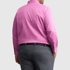 Van Heusen Everyday Defense Stain Shield Big and Tall Mens Regular Fit Stretch Fabric Wrinkle Free Long Sleeve Dress Shirt