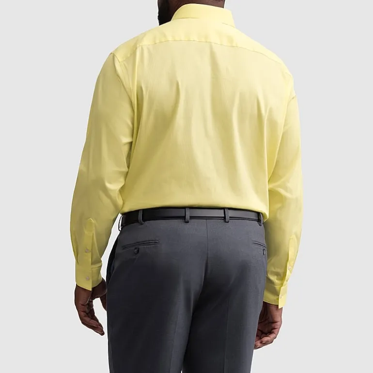 Van Heusen Everyday Defense Stain Shield Big and Tall Mens Regular Fit Stretch Fabric Wrinkle Free Long Sleeve Dress Shirt
