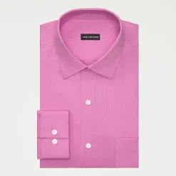 Van Heusen Everyday Defense Stain Shield Big and Tall Mens Regular Fit Stretch Fabric Wrinkle Free Long Sleeve Dress Shirt