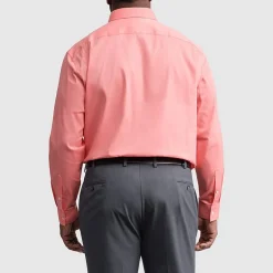Van Heusen Everyday Defense Stain Shield Big and Tall Mens Regular Fit Stretch Fabric Wrinkle Free Long Sleeve Dress Shirt