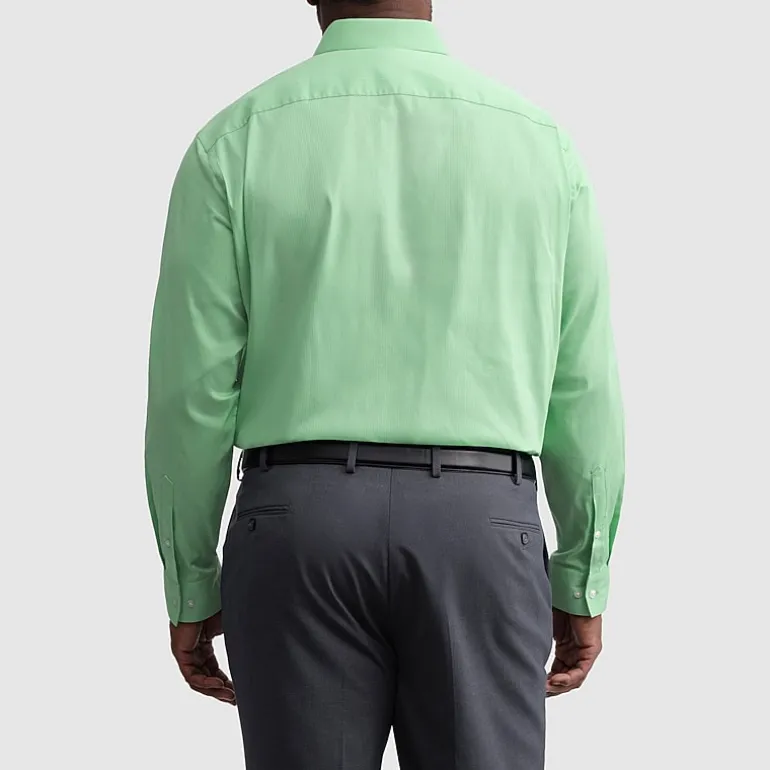 Van Heusen Everyday Defense Stain Shield Big and Tall Mens Regular Fit Stretch Fabric Wrinkle Free Long Sleeve Dress Shirt