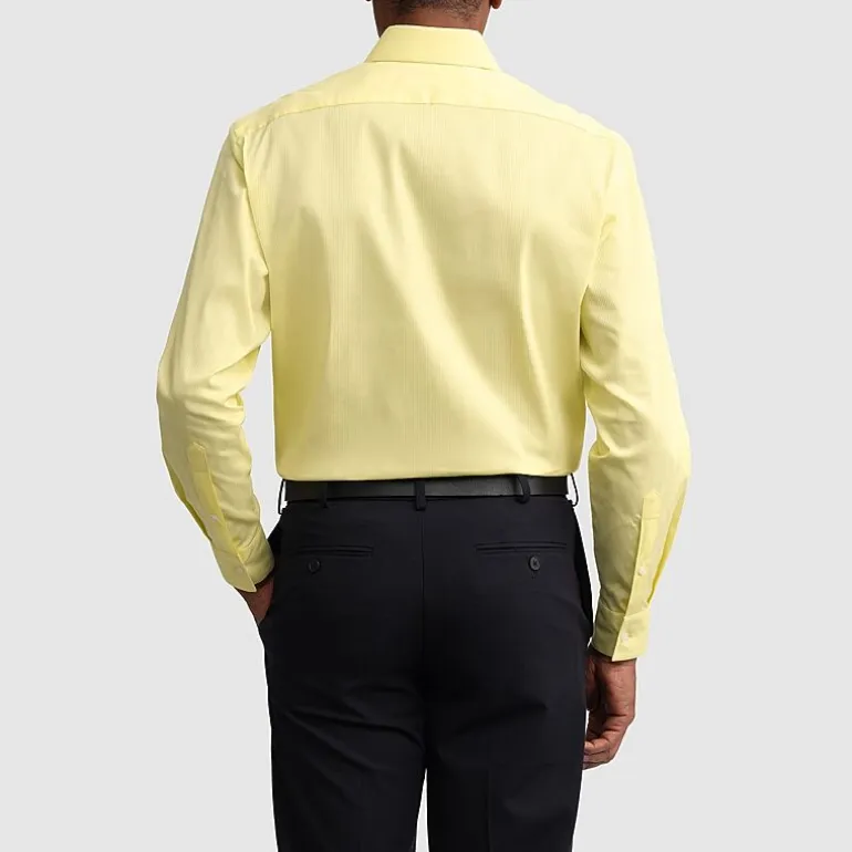 Van Heusen Everyday Defense Stain Shield Fitted Mens Modern Fit Stretch Fabric Wrinkle Free Long Sleeve Dress Shirt