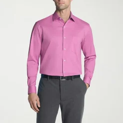 Van Heusen Everyday Defense Stain Shield Mens Regular Fit Stretch Fabric Wrinkle Free Long Sleeve Dress Shirt