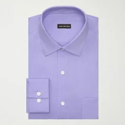 Van Heusen Everyday Defense Stain Shield Mens Regular Fit Stretch Fabric Wrinkle Free Long Sleeve Dress Shirt
