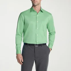 Van Heusen Everyday Defense Stain Shield Mens Regular Fit Stretch Fabric Wrinkle Free Long Sleeve Dress Shirt