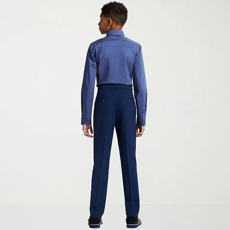 Van Heusen Little & Big Kid Boys Long Sleeve Point Collar Shirt + Tie Set